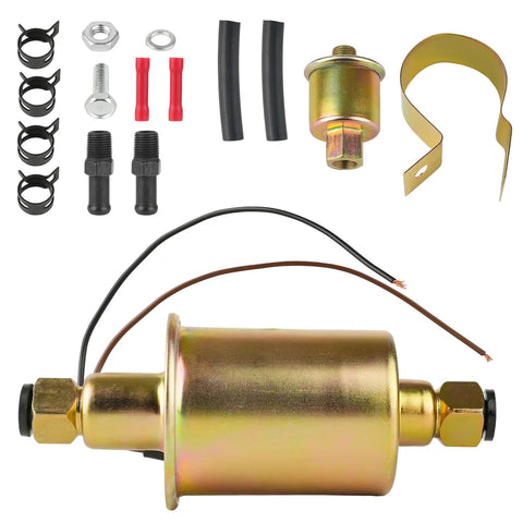 12V Universal Electric Fuel Pump 5-9 PSI 30 GPH Fuel Transfer Pump For Gasoline And Diesel Engines Carburetor Compatible