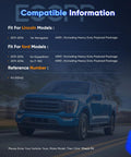 Front Wheel Hub Bearing Assembly 515142 For Ford Expedition 2011 2014 For Ford F150 2011 2014 For Lincoln Navigator 2011 2014 6 Lug Wheel Hubs With ABS Sensor 1 Piece Ready To Roll compatibility chart with blue truck front view