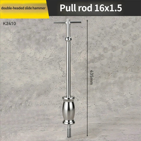 Heavy Duty 3 Jaw Slide Hammer Puller Set Made From Thickened Carbon Steel To Grip Bearings Flywheels And Blind Holes With Ease Rust Free Tool For Pro Mechanics Or Diy Guys Who Want Beefy Extractors That Work Fast Safe In Shop Or Home Base, 435mm pull rod