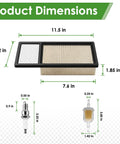 Golf Cart Tune Up Kit For EZGO TXT And Medalist Gas Models 1994-2005 295cc/350cc dimensions of air filter, spark plug, fuel filter