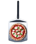 14 Inch Perforated Pizza Peel With Long Handle Aluminum Lightweight Pizza Paddle For Turning And Lifting Pizza On Stone Ovens