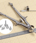 8 Pcs M2 By 8mm Vernier Caliper Screws Pro Grade Stainless Steel Flat Head Knurled Thumb Screws for tool adjustments.