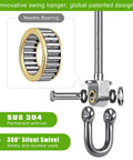 Rock Solid Heavy Duty Swing Hanger Kit With Ball Bearings For Porch And Patio Gliders showing precision needle bearing and SUS 304 components.