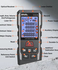 230 Foot Laser Distance Meter With Bright Green Beam And Smart Angle Tracking For No Sweat Indoor Outdoor Renovations reliable measuring device with detailed LCD display.
