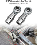 Heavy Duty 5/8 Inch Heim Joints Rod End Kit Built Damn Tough With Hard Chrome Plated Chromoly Steel for Pro Street Suspension.