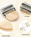 Patch Maker Knit Patch Kit For Beginners And DIY Crafters Beginner Friendly No Fuss Mini Knit Patches Mending Kit 14 Hooks Accessories