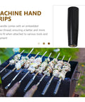 Revolving Handle Knob Grip For BBQ Grills And Woodworking Tools shown above grilled skewers