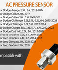 Hella Reliable AC Pressure Sensor Replacement For Dodge Dart Ram 1500 2500 3500 Plug And Play Transducer shown on a white background.