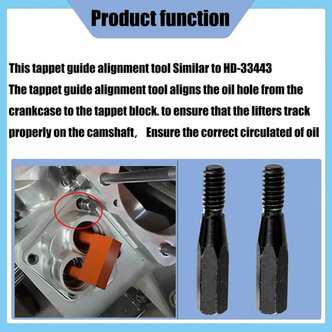 Must-Have Four Pack Tappet Guide Alignment Tool Set For Big Twins 1977-1990 And Twin Cam Oil Pump Engines 1999-Present HD-33443