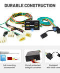 4 Pin Trailer Wiring Harness Vehicle Side For Toyota Pickup 1989-1995 And Toyota Tacoma 1996-2004 with connectors and dust cover
