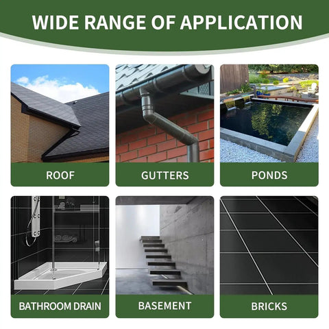 Wide range of application for Rock Solid Roof Waterproof Sealant And Liquid Rubber Coating For EPDM Metal Roofs RV Shelters And Concrete Repair.