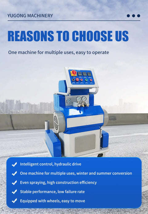 Beast Grade PU Foam Sprayer Machine For Large Construction Projects With Customizable Models displayed outdoors