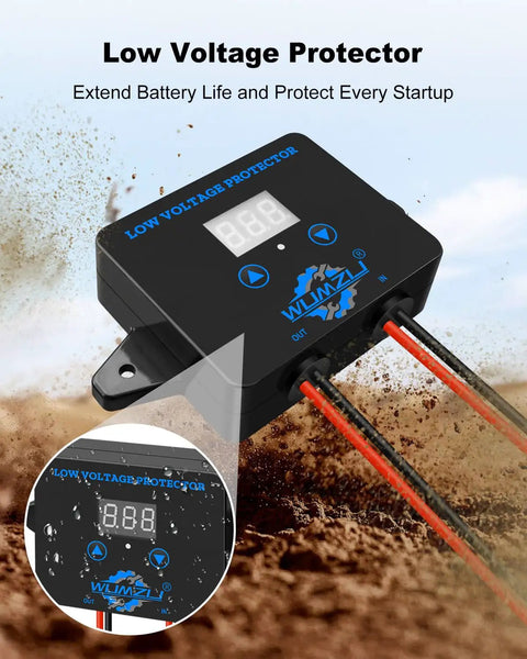 Low voltage protector with voltage display and wires for Battery Adapter Converter Kit For 18V Ride On Cars Upgrade.