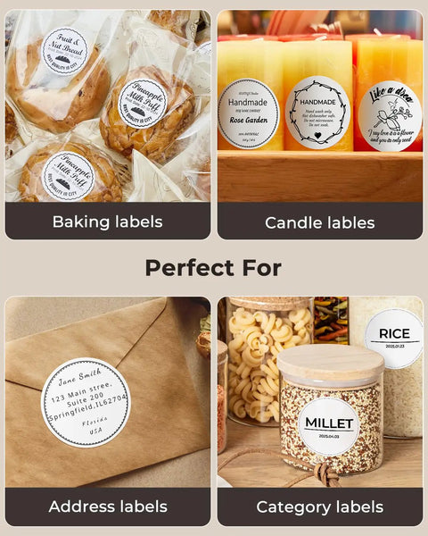 Zero Hassle Two Inch Circle Thermal Shipping Labels Built For Hustling Local Shops Seven Fifty Count Roll Features Smooth Paper Feed And Instant Adhesion Making Labeling Dead Simple Every Single Day