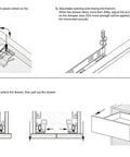 Installation guide for Top Shelf Soft Close Undermount Drawer Slides With Full Extension Runners For Kitchen Cabinets.