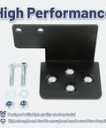 Brackets and bolts for Left Side Tractor Step For Massey Ferguson GC 17xx Sub Compact With Front End Loader, powder coated steel