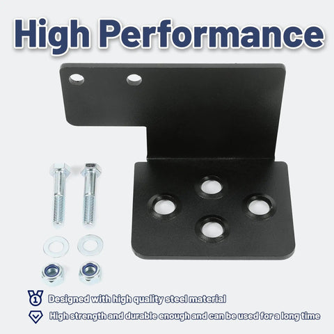 Brackets and bolts for Left Side Tractor Step For Massey Ferguson GC 17xx Sub Compact With Front End Loader, powder coated steel