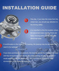 Installation guide for Rear Wheel Bearing And Hub Assembly For 4WD And AWD Vehicles Compatible With 2007-2008 Dodge Caliber And 2007-2017 Jeep Compass Patriot