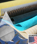 Colorful rolls of 6 Feet By 30 Feet Sun Shade Fabric Roll For Outdoor Use UV Resistant Breathable 180GSM HDPE Cloth displayed in a stack.
