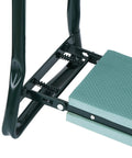 Heavy Duty Folding Garden Kneeler Seat Bench With Thick And Wide Soft Kneeling Pad And Large Tool Pouch Portable Gardener Stool close-up