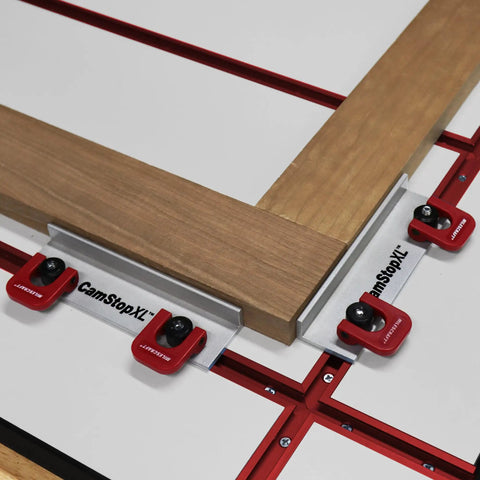 Dead Simple Quick Swap Cam Stops For Router Tables With Tight Grip T Track Clamps Low Profile Anodized Aluminum Body fits woodwork setup