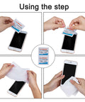 Pre-moistened lens wipes ALIBEISS, 100-count pack for glasses, cameras, tablets and phones