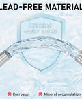 Three Quarters Inch Flexible Water Heater Hoses Kit 24 Inch Stainless Braided Connectors water safety feature