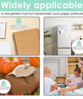 Three-Hole Mini Paper Puncher Portable Desktop Handheld Puncher With No-Fuss Eight-Sheet Capacity displayed in various uses