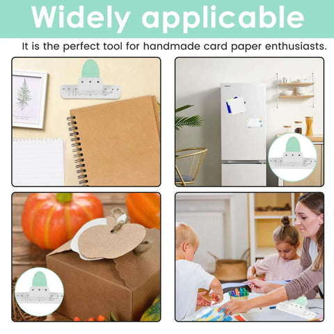 Three-Hole Mini Paper Puncher Portable Desktop Handheld Puncher With No-Fuss Eight-Sheet Capacity displayed in various uses
