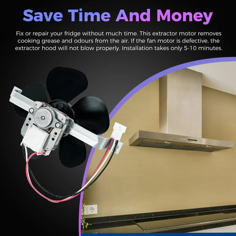 2 Speed Range Hood Motor Assembly Replacement Part With Easy Install Bracket And C Frame Fan Blade For Nu Tone 40000 42000 Series Hoods