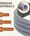 12 Feet 3/8 Inch ID Natural Gas Hose Low Pressure LPG Hose With Quick Connect showing premium materials and features