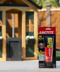 Loctite PL Premium polyurethane construction adhesive, 4 oz squeeze tube, front view.