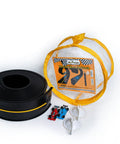 Flexible Race Car Track Set With Pressure Suction Cups, Two Lane Slot Track, Includes Two Mini Cars And Zip Up Storage Bag