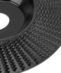 Heavy Duty Tungsten Carbide Grinding Wheel 125mm Angle Grinder Disc With Sharp Teeth For Sanding Carving Shaping And Polishing Wood Or Metal close-up view of textured surface
