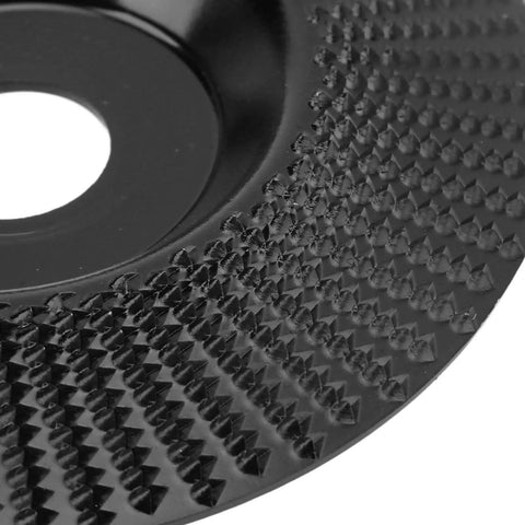 Heavy Duty Tungsten Carbide Grinding Wheel 125mm Angle Grinder Disc With Sharp Teeth For Sanding Carving Shaping And Polishing Wood Or Metal close-up view of textured surface