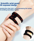 Breathable Wrist Straps For Sports And Everyday Relief High Support Wraps, black design, open joint protection, worn on wrist