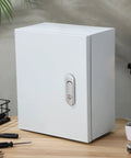 Heavy Duty Wall Mount Stainless Steel Electrical Junction Box Weatherproof Outdoor Power Distribution Enclosure Beefy Thickened Metal Cabinet