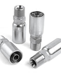 12 Pack One Quarter hydraulic Hose Fittings NPTF Male Crimp End For One Quarter Inch Hose To Pipe Thread, steel fittings