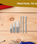 Assorted sizes of bolts from 24 Piece Toggle Bolt Kit For Drywall With Wing Nuts And Boxed Set on wooden surface