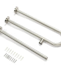 24 Inch Handicap Grab Bars For Bathroom Stainless Steel 304 Wall Mount And Floor Support Handrails with screws