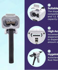 Top Rack 2 Pack Manual Dispensing Gun, 50ml Cartridge Base, detailed view showing nozzle and ergonomic handle.