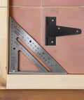 Heavy Duty Outdoor Gate Hinges T Strap Tee Hinge Set For Wooden Fences And Gates With Rust Resistant Finish Built To Last And Easy Mount Hardware For Multiple Gates, black metal