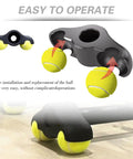 Easy to operate 4 Pack Bike Trainer Rocker Feet With 8 Tennis Ball Dampeners for Quiet Indoor Cycling, installation guide