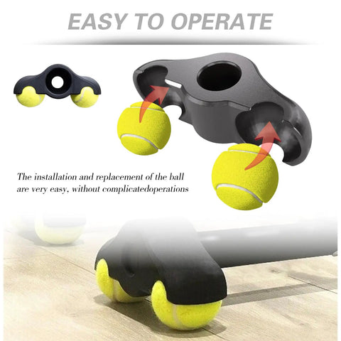 Easy to operate 4 Pack Bike Trainer Rocker Feet With 8 Tennis Ball Dampeners for Quiet Indoor Cycling, installation guide