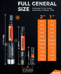 Impact Torx Bit Set, 27-Piece, S2 Steel, One Quarter Inch Drive, sizes 2-inch and 1-inch, with magnetic bit holder shown