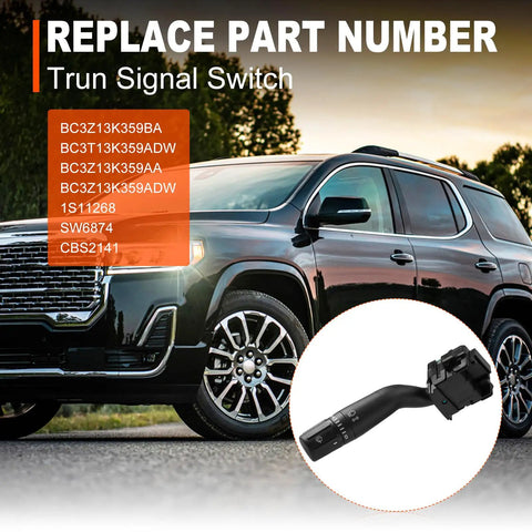 Turn Signal Switch Kit With Installation Tools Direct Fit For 2011 2013 Ford F Series Trucks F150 F250 F350 F450 F550 Easy Swap Replaces SW6874 CBS2141 with part numbers displayed and vehicle in background
