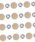 Beige Car Roof Headliner Repair Kit With Easy Install Snap Rivets Interior Ceiling Fix That Blends Perfectly Sagging Headliner Repair Made Simple Seamless Look For Your Ride, featuring snap rivets and fabric discs.