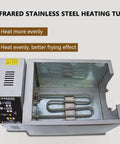 Infrared stainless steel heating tube for coffee bean roaster, enhances even heating for optimal frying and cooking.