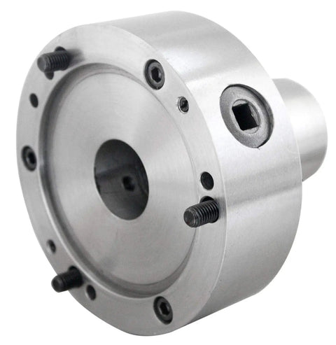 5C Collet Chuck 5 Inch Plain Back For Lathe Machine With Recessed Back Plate Ready To Install Via Adapter Heavy Duty 0.0006 TIR High Precision