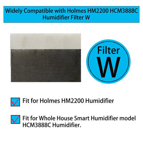 Humidifier Wick Replacement Filters For Holmes HM2200 And Wemo HCM3888C No Brainer Easy Install For HWF80 Series HWF80 U 2 Pack